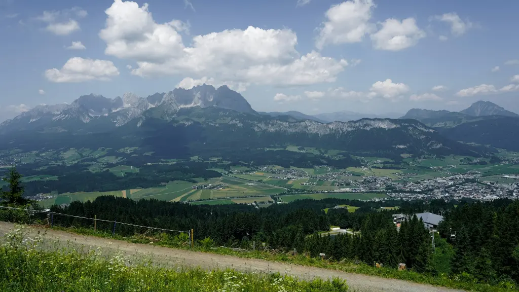 Blick über das Tal von St. Johann in Tirol